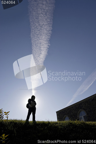 Image of College Student Silhouette