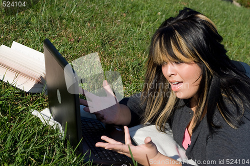 Image of Girl with Laptop