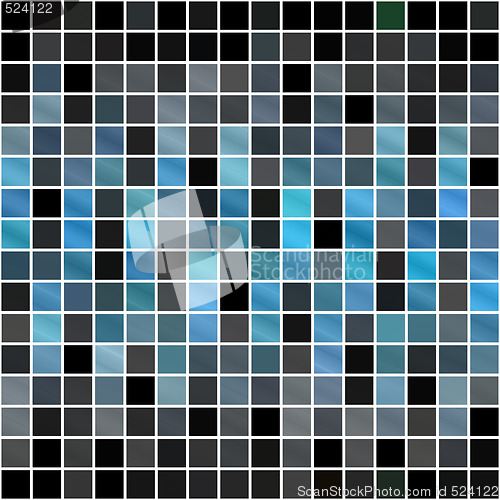 Image of Blue Squares Pattern