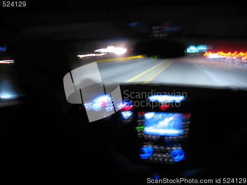 Image of Night Driving Light Trails