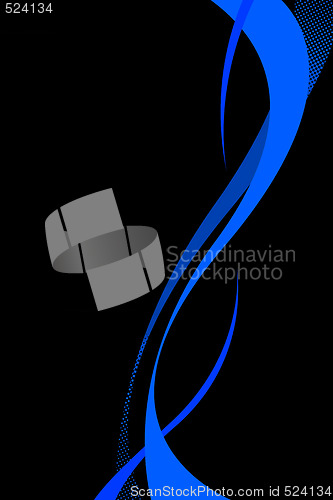 Image of Blue Swoosh Curves