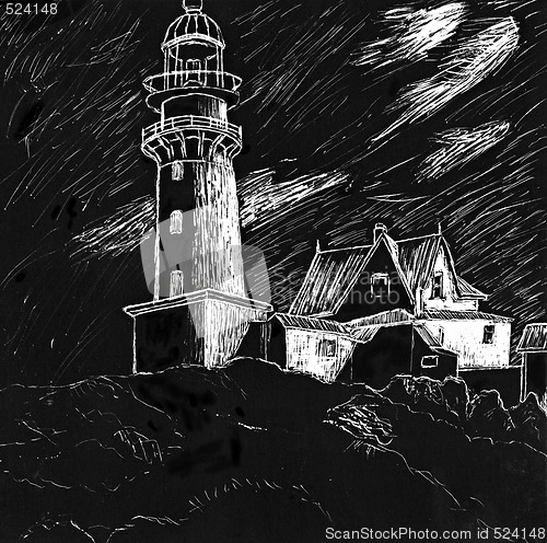 Image of Lighthouse Illustration