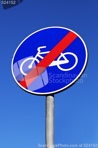 Image of Bike road ending