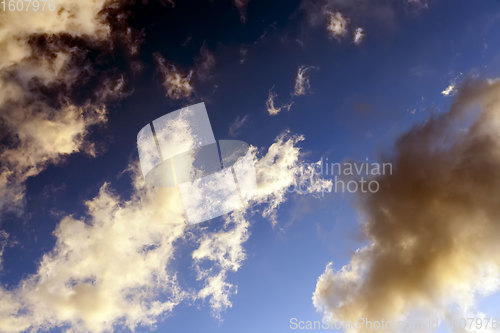 Image of blue sky with clouds