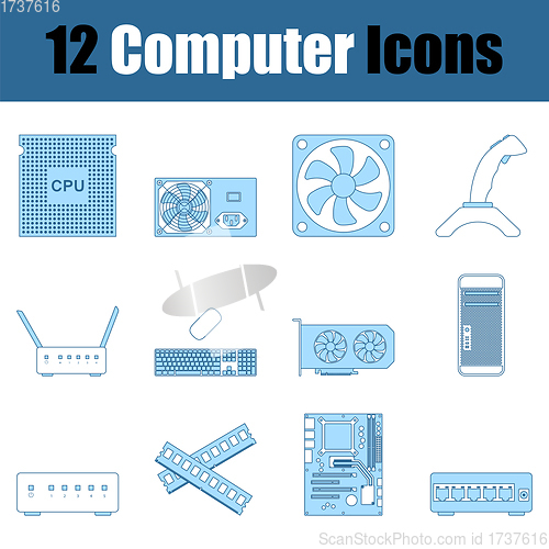 Image of Computer Icon Set