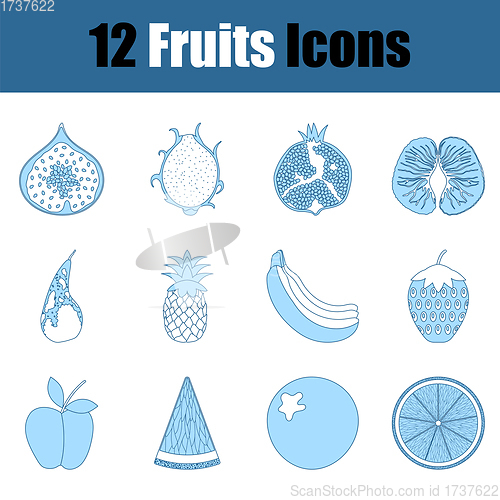 Image of Fruits Icon Set