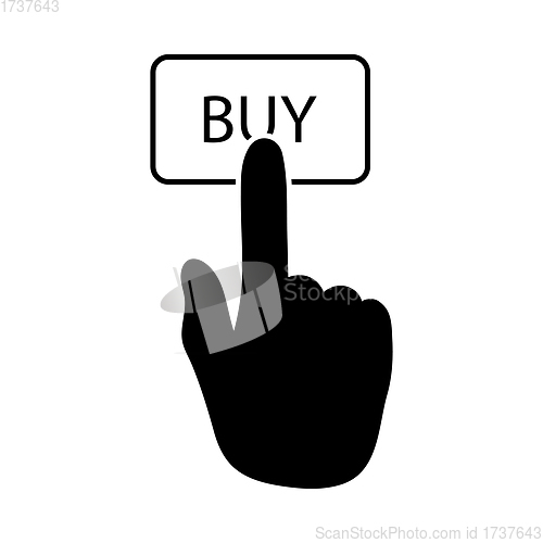 Image of Finger Push The Buy Button Icon