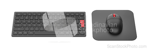 Image of Wireless computer keyboard and mouse