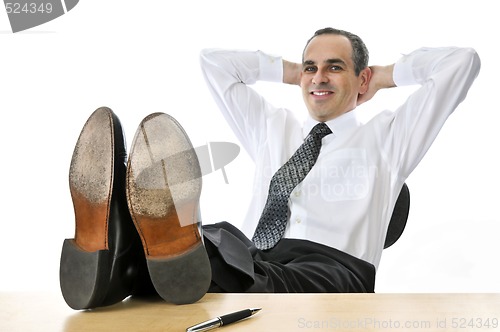 Image of Relaxing businessman