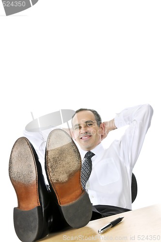 Image of Relaxing businessman