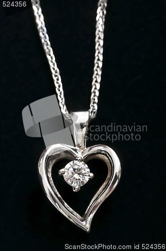 Image of Diamond heart necklace