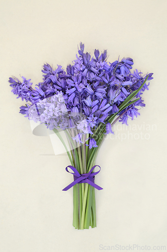 Image of Bluebell Flower Bouquet  for Springtime