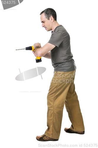 Image of Handyman with a drill