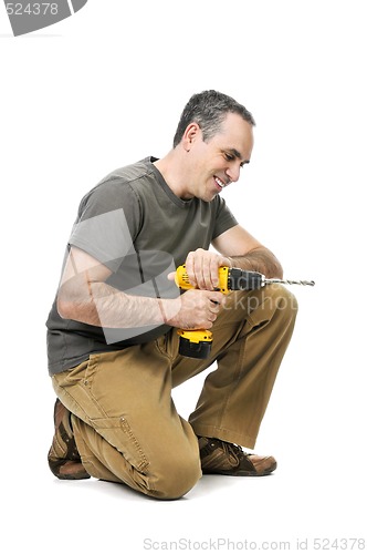 Image of Handyman with a drill