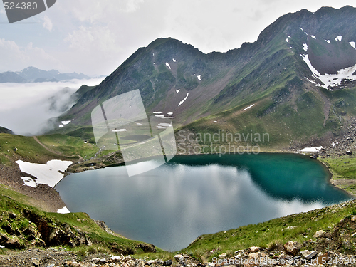 Image of Beautiful lake in mountains