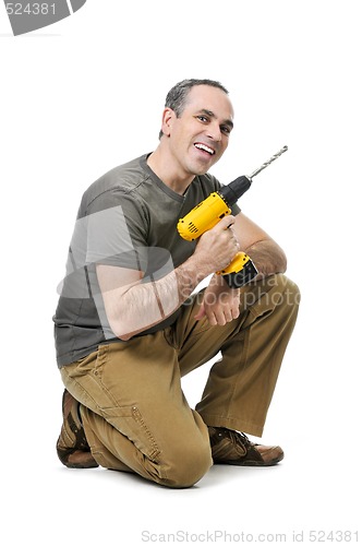 Image of Handyman with a drill