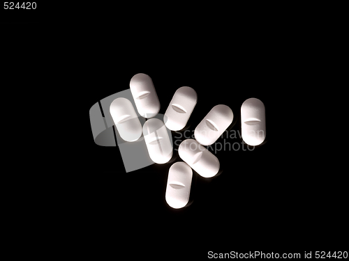 Image of Pills on black