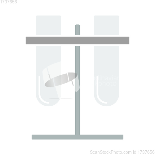 Image of Lab Flasks Attached To Stand Icon
