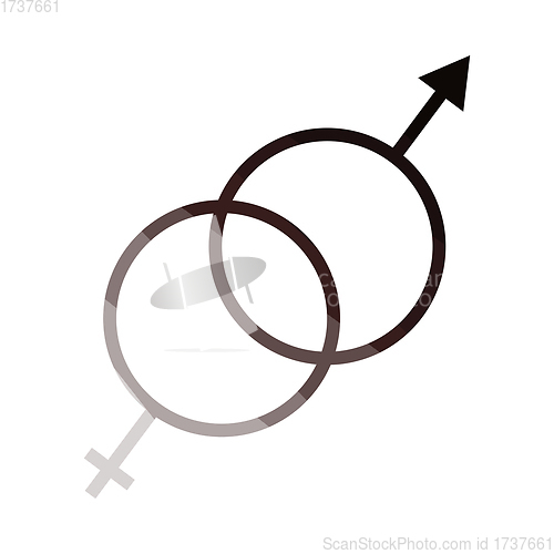 Image of Man Female Symbol Icon