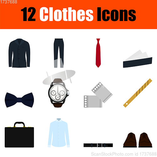 Image of Clothes Icon Set