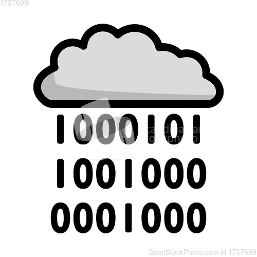 Image of Cloud Data Stream Icon