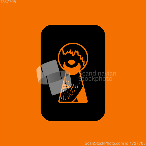 Image of Criminal Peeping Through Keyhole Icon