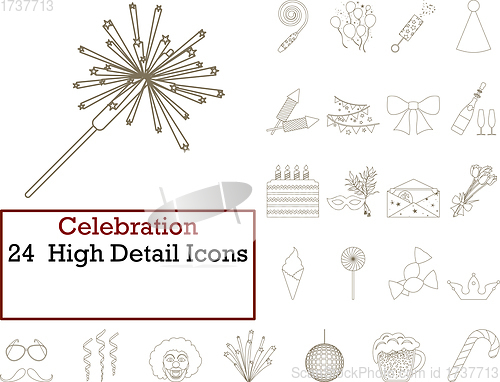 Image of Celebration Icon Set