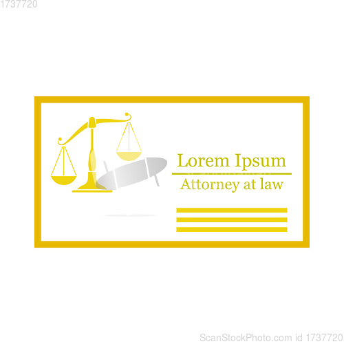 Image of Lawyer Business Card Icon