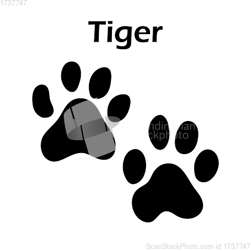 Image of Tiger Footprint