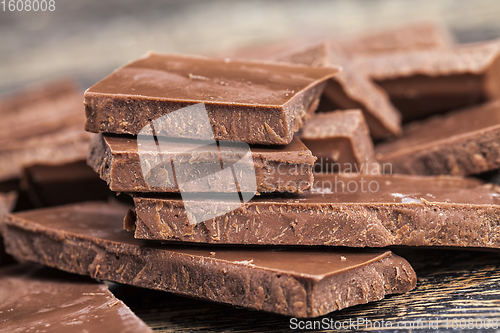 Image of milk chocolate close-up