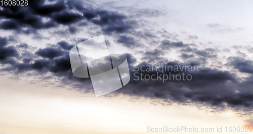 Image of majestic and gloomy clouds