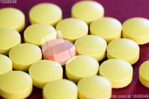 Image of medicines in the form of tablets