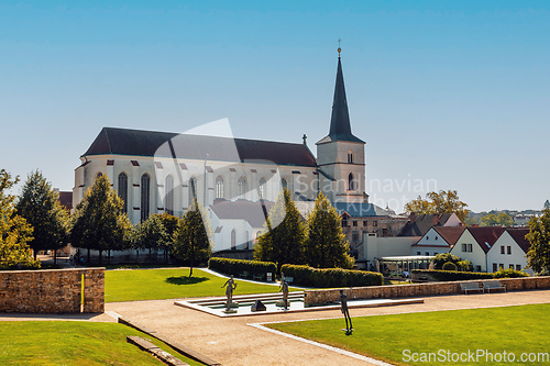 Image of Medieval church Church of the Sending of the Holy Apostles, Litomysl, Czech Republic