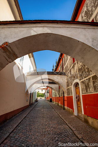 Image of Famous Josef Vachala street. Litomysl, Czech Republic