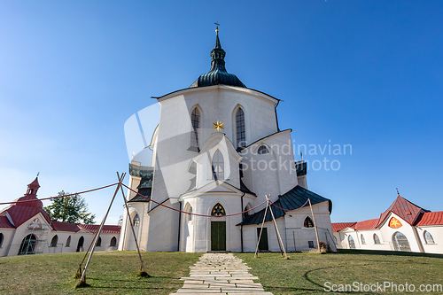 Image of Pilgrimage church of Saint John of Nepomuk on Zelena Hora. Zdar nad Sazavou, Czech Republic