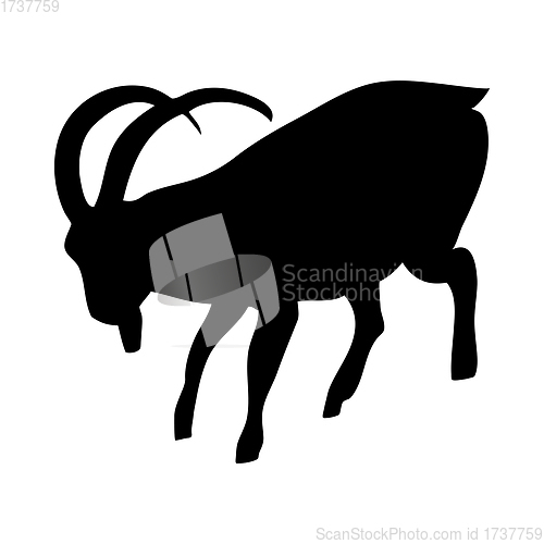 Image of Siberian Goat Silhouette