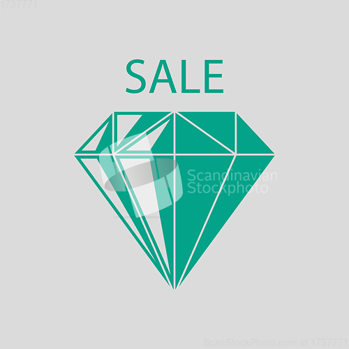 Image of Dimond With Sale Sign Icon