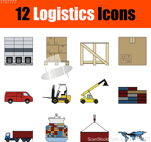 Image of Logistics Icon Set