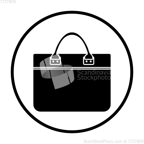 Image of Business Woman Briefcase Icon