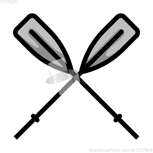 Image of Icon Of Boat Oars