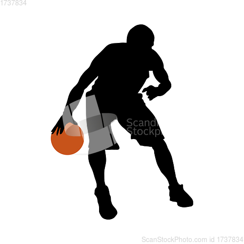 Image of Basketball Player Silhouette