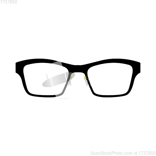Image of Business Woman Glasses Icon