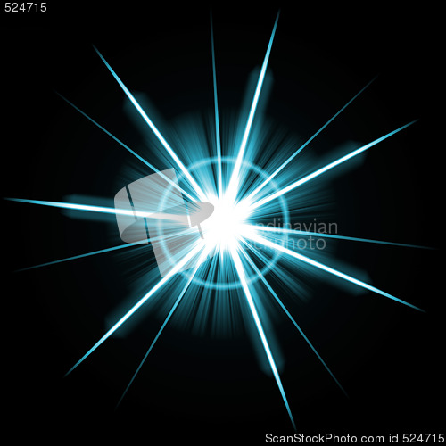 Image of Bright Lens Flare Burst