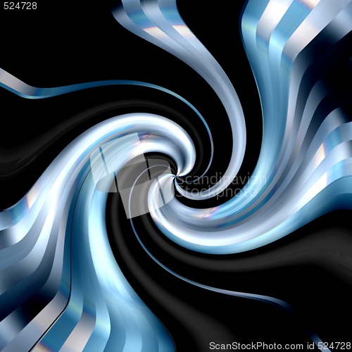 Image of Black & Blue Swirl Background