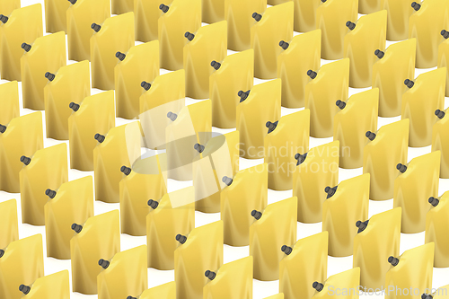 Image of Many rows with stand-up pouches