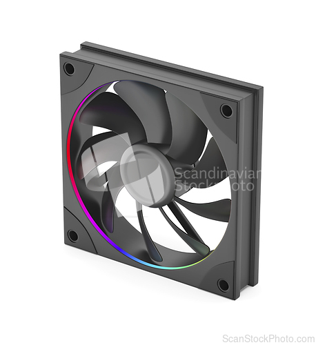 Image of Black computer fan