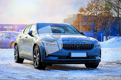 Image of Polestar 2 Electric Car in Winter 