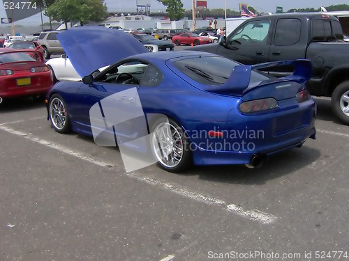 Image of Cool Blue Import Car
