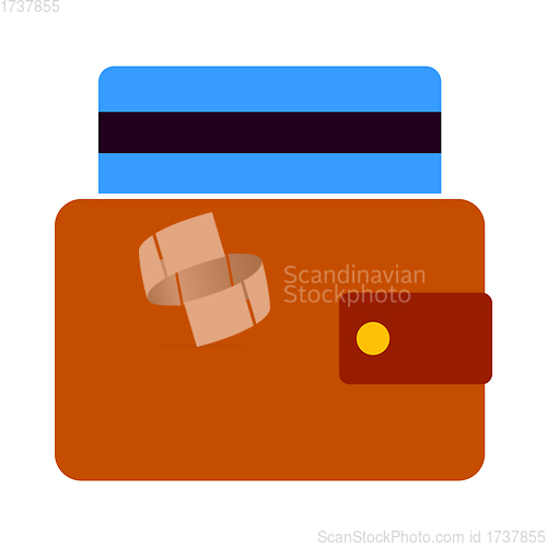 Image of Credit Card Get Out From Purse Icon