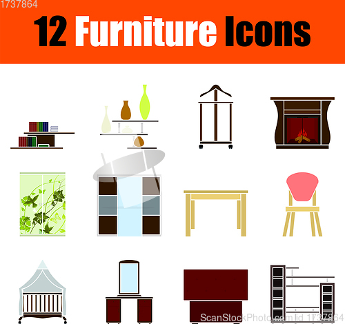 Image of Furniture Icon Set